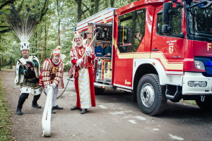 Dinklager Karneval-Dreigestirn meets Feuerwehr